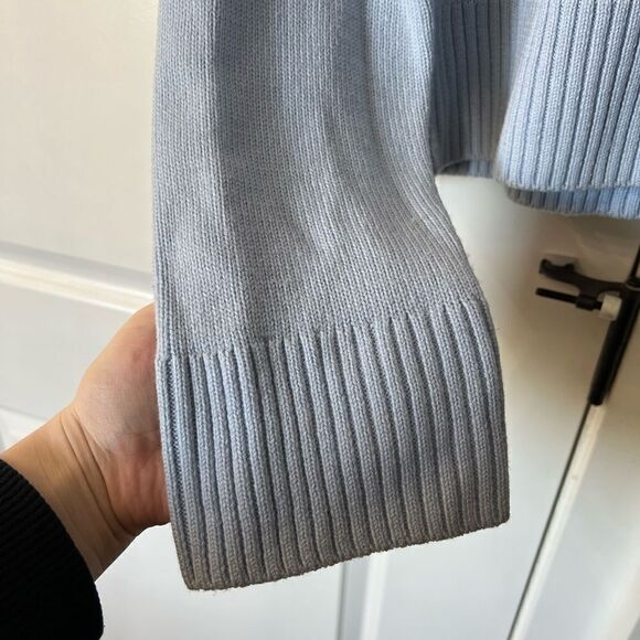 Babton Aritzia turtleneck sweater knit size small women’s blue baby blue - Picture 2 of 5
